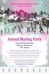 Skating Party Logo Poster