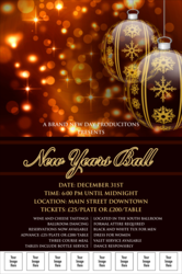 Golden Ornament Logo Poster