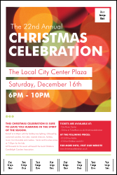 Holiday Lights Logo Poster