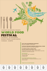 Food Festival Logo Poster