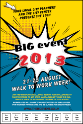 Retro Comic Book Logo Poster