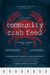 Crab Dinner Logo Poster