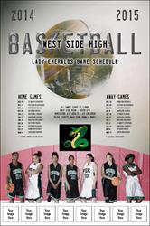 Basketball Schedule Logo Poster