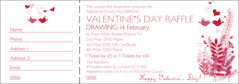 Valentine Love Birds Raffle Ticket