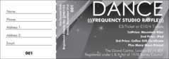 Dance Studio Raffle Ticket