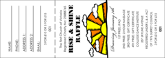 Sunrise Retro Raffle Ticket