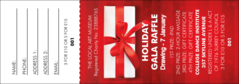 Holiday Gift Raffle Ticket