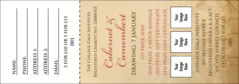 Year Parchment Paper Raffle Ticket