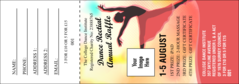Dance Silhouette Raffle Ticket