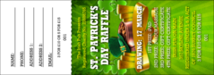 St. Patrick's Day Party Raffle Ticket
