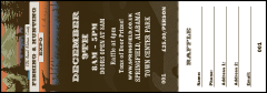 Fishing and Hunting Expo Green Camo Raffle Ticket