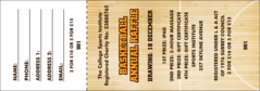 Basketball Court Raffle Ticket