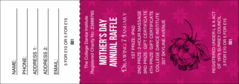 Stylish Rose Raffle Ticket
