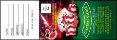 Casino Chips Raffle Ticket
