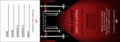 Red Carpet Raffle Ticket