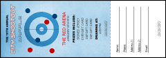 Curling Raffle Ticket