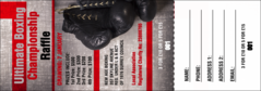Boxing Gloves Raffle Ticket