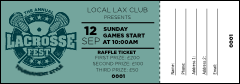 Lacrosse Raffle Ticket