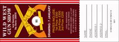 Gun Show Raffle Ticket