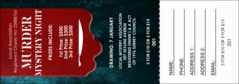 Murder Mystery Raffle Ticket