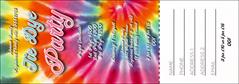Tie Dye Raffle Ticket