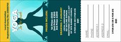 Yoga Meditation Raffle Ticket