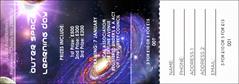 Outer Space Raffle Ticket