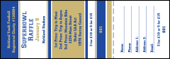 Sports Blue and Gold Raffle Ticket