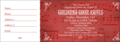Choir Raffle Ticket