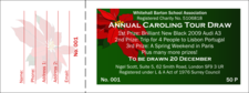 Christmas Poinsettia Raffle Ticket