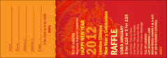 Chinese New Year Raffle Ticket