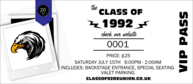 Class Reunion Mascot Blue VIP Pass