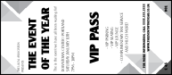 All Purpose Triangles Black and White VIP Pass