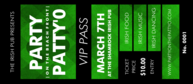 St. Patrick's Day Plaid VIP Pass