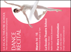 Ballet Dance Recital Invitation