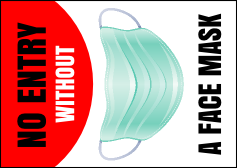 No Masks No Entry Club Flyer