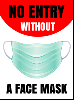 No Masks No Entry Flyer