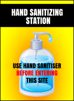 Hand Sanitizing Station Flyer