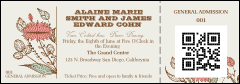 Wedding Flower QR Event Ticket