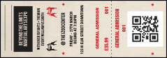 MMA Old School QR Event Ticket