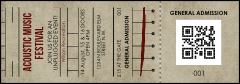 Acoustic Strings QR Event Ticket