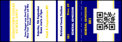 Sports Stripes QR Event Ticket