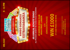 Bingo Bonanza Extravaganza Club Flyer