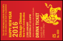 Chinese New Year Ox Drink Ticket
