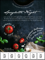 Spaghetti Ingredients Logo Flyer