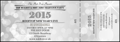 Silver Glitter Event Ticket