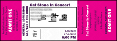 All Purpose Big Logo Magenta Event Ticket 0007