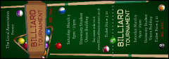 Billiard Tournament Event Ticket