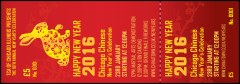 Chinese New Year Rabbit Event Ticket