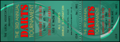 Dart Tournament Event Ticket